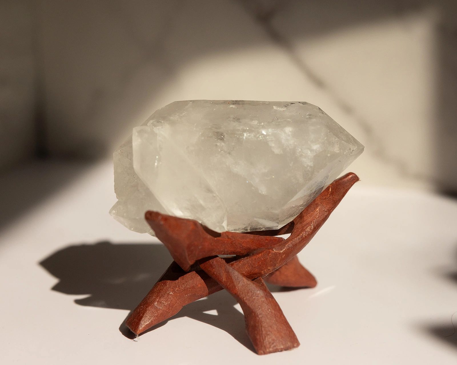 Mt. Ida Double-Terminated on Double-Terminated Master Quartz