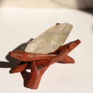 Mt. Ida Double Terminated Quartz with Chisel Tip & Goethite Shadow