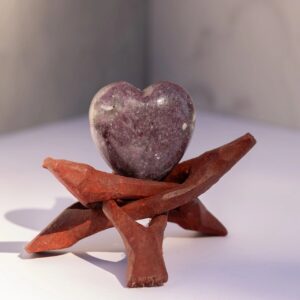 Lepidolite Heart