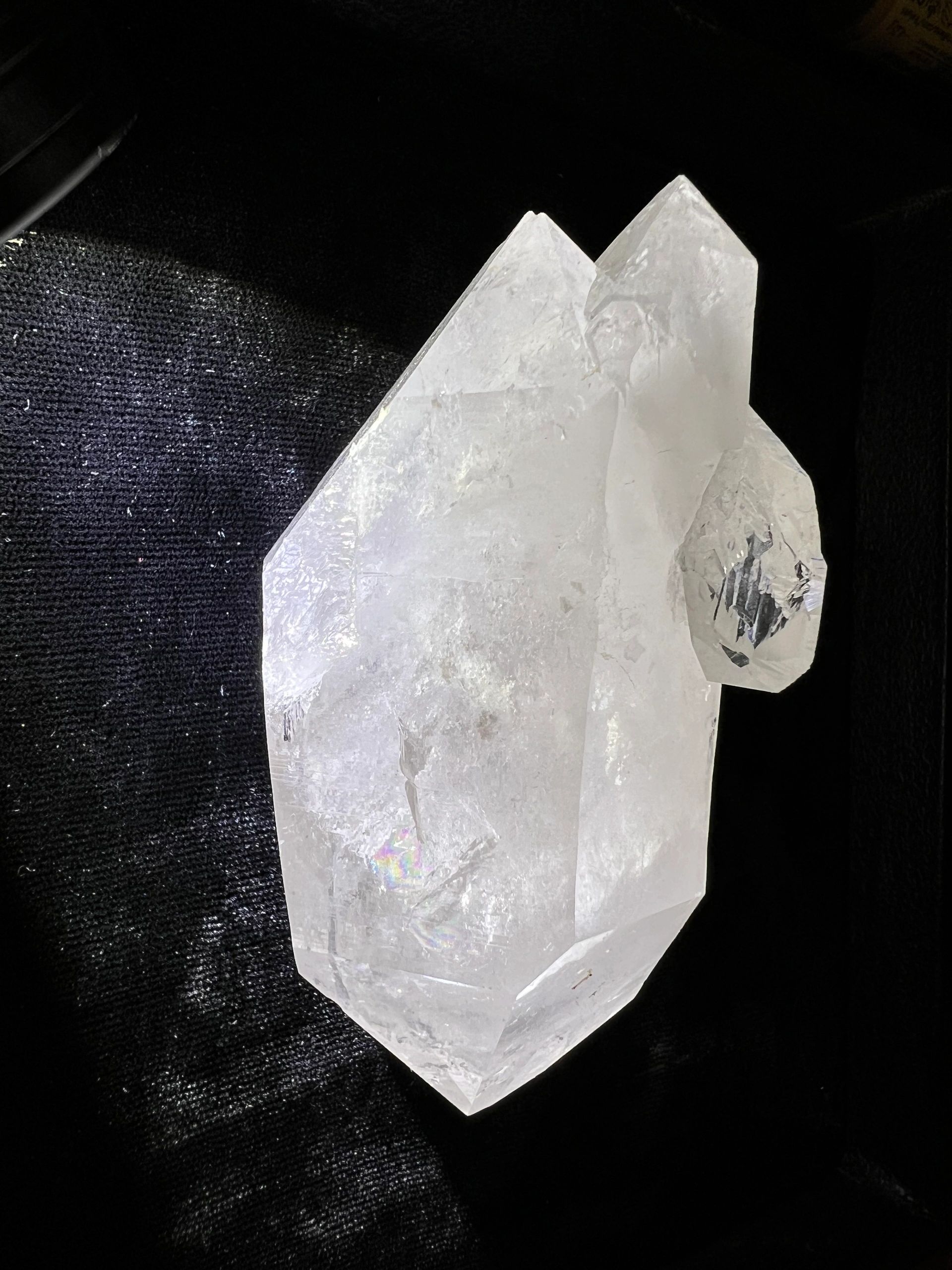 Mt. Ida Double-Terminated on Double-Terminated Master Quartz - Image 3
