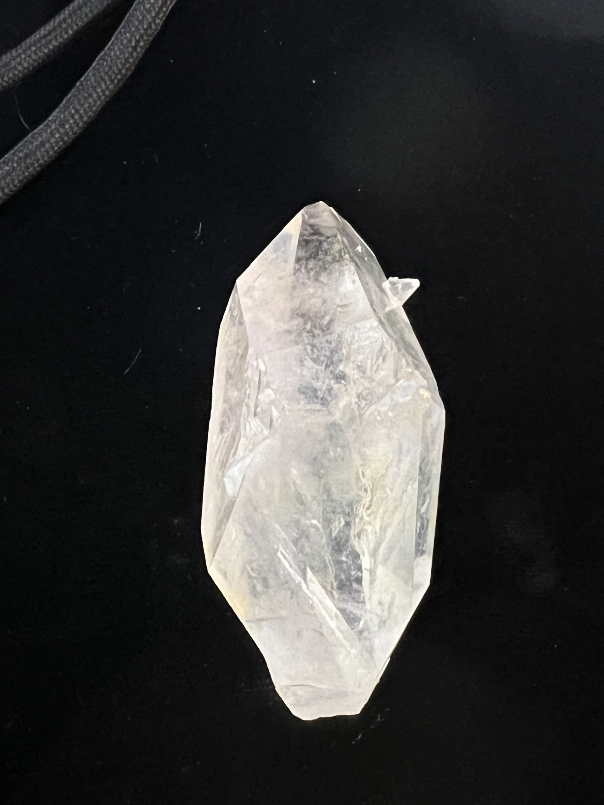 Mt. Ida Double Terminated Quartz with Chisel Tip & Goethite Shadow - Image 3