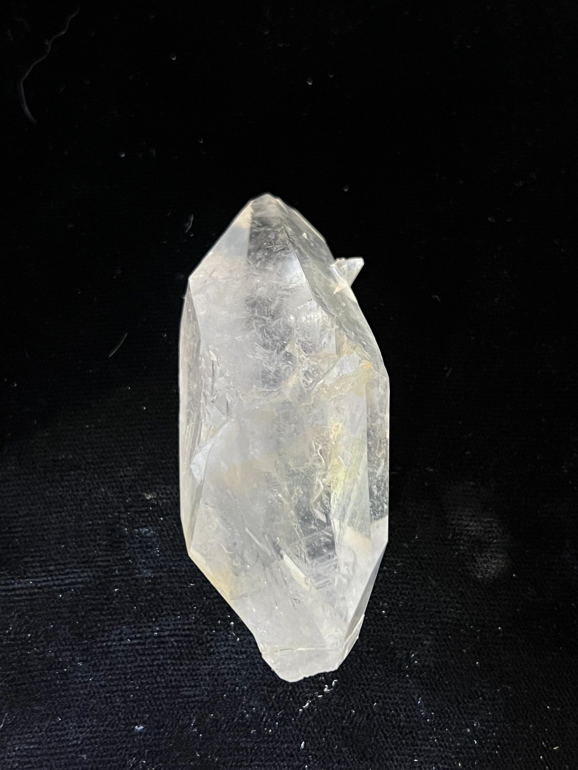 Mt. Ida Double Terminated Quartz with Chisel Tip & Goethite Shadow - Image 2