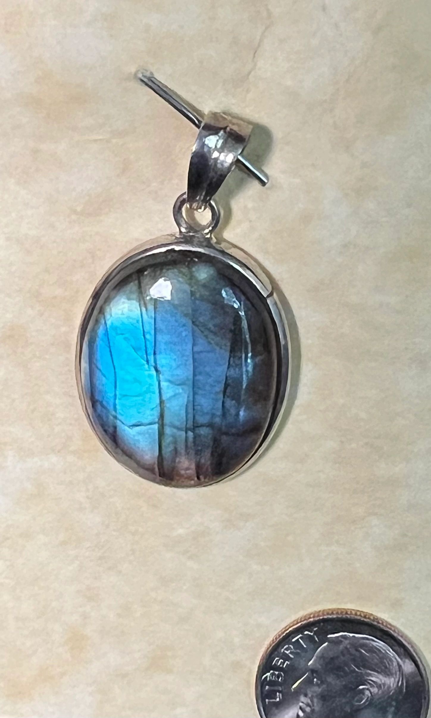 Labradorite Silver Setting Pendant
